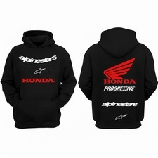 2025 Ya/ma/ha Star Racing x Alpinestars Fan Hoodie Sweatshirt 2-sided S-5XL