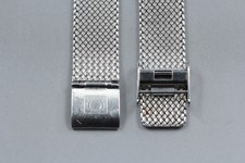 Near MINT OMEGA Milanese/Mesh Band 18mm Stainless Bracelet Silver Men's Vintage
