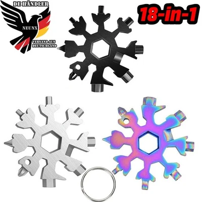 NEUNX 18-in-1 Werkzeug Multitool Schneeflocke Geschenke Geburtstag Weihnachtsgeschenk