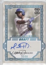 2020 Leaf Ultimate Draft Platinum Spectrum 15/50 Miguel Hiraldo #BA-MH1 Auto 7wx