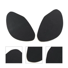 2x Black Motor Universal Gas Tank Pad Traction Side Fuel Knee Grip Protector