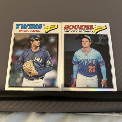 2026 Topps Heritage Chrome Refractor Mick Abel & Mickey Moniak