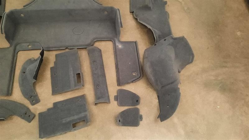 2012 FERRARI CALIFORNIA F149 OEM REAR TRUNK CARPET TRIM INTERIOR SET
