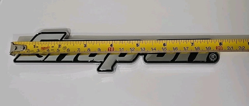 2PK SNAP ON TOOLS LOGO EMBLEM Chrome Badge Decal + 2X Keytags RED Carabiner NEW! - Image 2 of 4