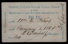 1863 RFP Railroad Washington Potomac Steamship FREE PASS Civil War Colonel Ticke