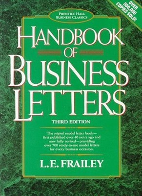 Handbook of Business Letters (Prentice Hall Business Classics),F