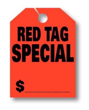Donkey Auto Products Car Mirror Hang Tags - Jumbo Fluorescent (50 Per Pack)