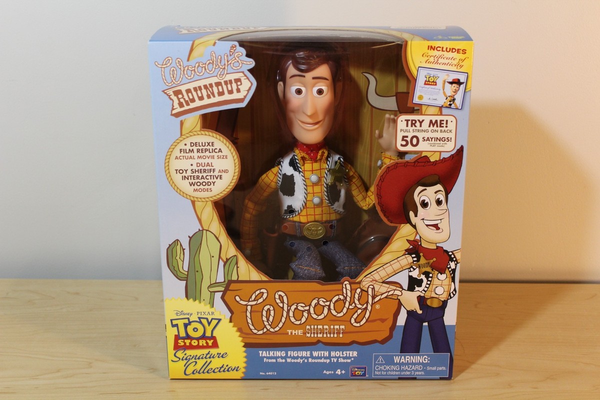 トイストーリー　TALKING WOODY Toy Story Signature Collection Thinkway Talking Woody Pixar Sealed