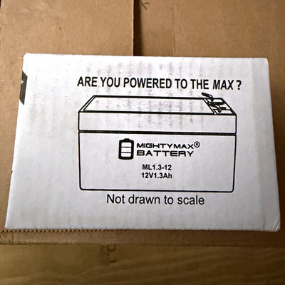 Mighty Max Battery ML1.3-12 Sealed Lead Acid Rechargeable 12V 1.3Ah. SET OF 6