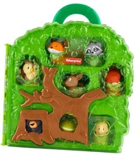  Little People Toddler Toy Forest Friends Carry Case Playset with Animal 