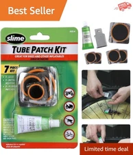 7-Piece Tube Patch Kit: Waterproof Solution for Bike and Inflatable Repairs