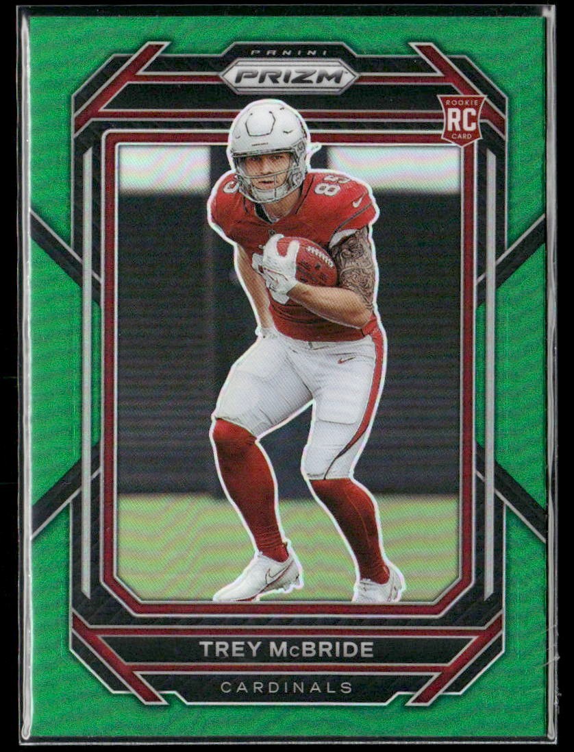 2022 Panini Prizm Green Trey McBride #327 RC Rookie Arizona Cardinals