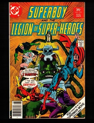 Superboy & The Legion of Super-Heroes #230  Mordru's Crystal!  VF+ 1977 DC Comic