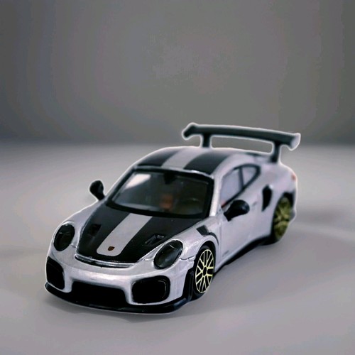 Porsche GT2 Rs Carrera 2017 Diecast 1:43 Gray Livery Paquete Weissach Bburago - Imagen 2 de 9