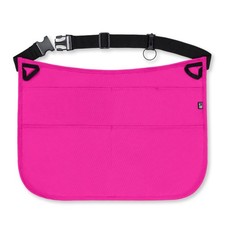 SupplyMaid 5-Pocket Waterproof Cleaning Apron, Hot Pink, Small