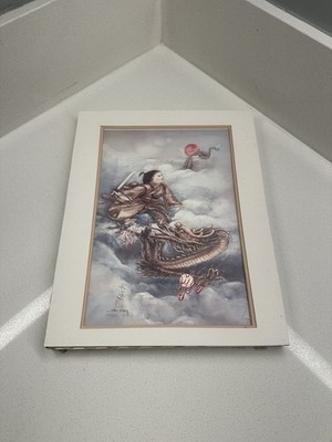 John Cheng Signed Limited Edition Art Print 42/950 Asian Dragon Boy Fantasy 
