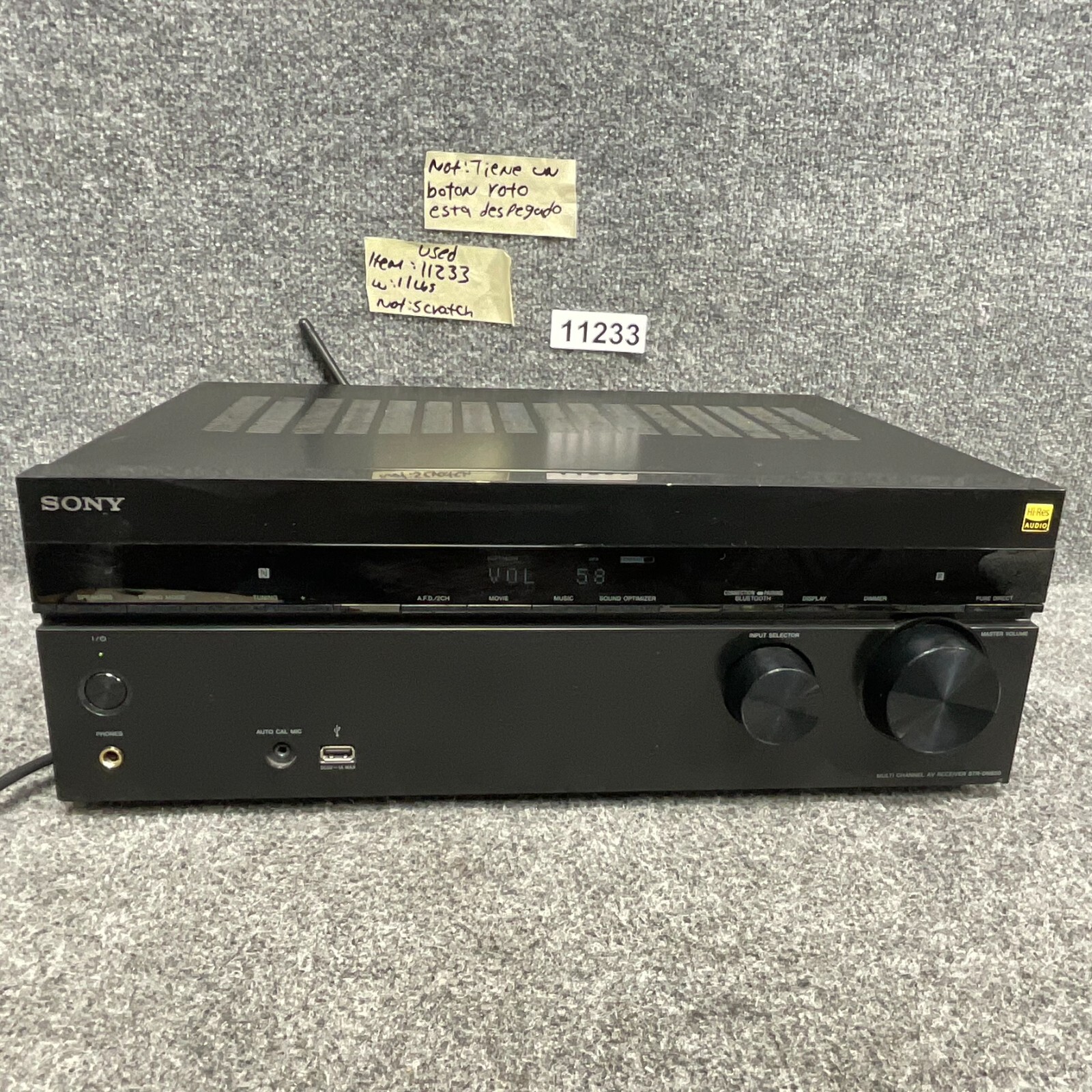 Sony STR-DN850 Bluetooth WiFi 7.2 Ch AV Home Theater Receiver