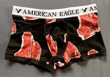 MENS AMERICAN EAGLE OUTFITTERS "MEAT" LOW RISE TRUNK CLASSIC LENGTH BOXER SIZE M