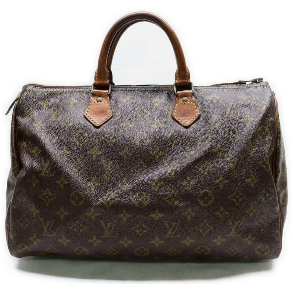Louis Vuitton Monogram Speedy 35 Boston Bag 44LV713 | eBay