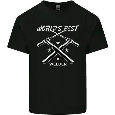 T-Shirt World's Best Welder Schweißen Herren Baumwolle T-Shirt Top