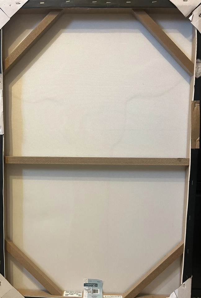 Giraffe Canvas Wall Art Picture Black And White 30” x 20” - Image 4 of 4