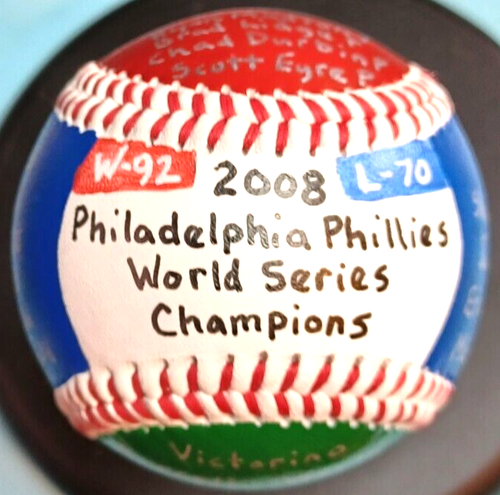 HANDBEMALTER BASEBALL 2008 PHILADELPHIA PHILLIES WORLD SERIES CHAMPIONS UTLEY +