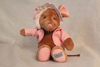 Harrods Hedgerow Pink Baby Girl Mouse Plush Toy Doll