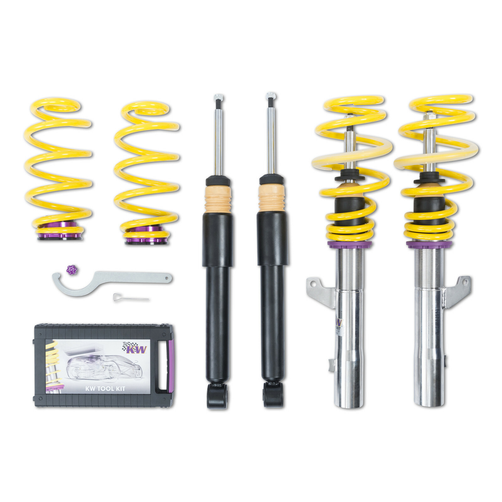 KW Coilover Kit V1 Audi Golf VI (2+4-Door all gas engines incl. GTI) w/o DCC main image 1