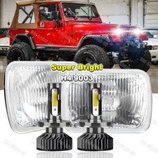 7x6" 5x7INCH Square LED Headlight Hi/Lo Beam for For Jeep Wrangler YJ Chevy S10