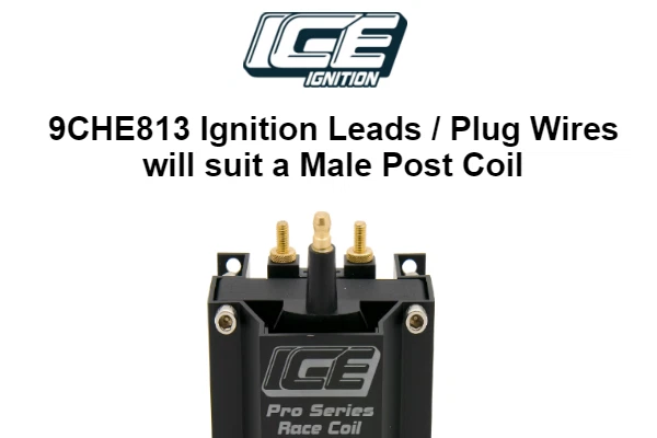 ICE Ignition PRO 100 Leads & Coil Kit - BB CHEV, MALE Dist & Coil, Around Covers - Image 3 of 4