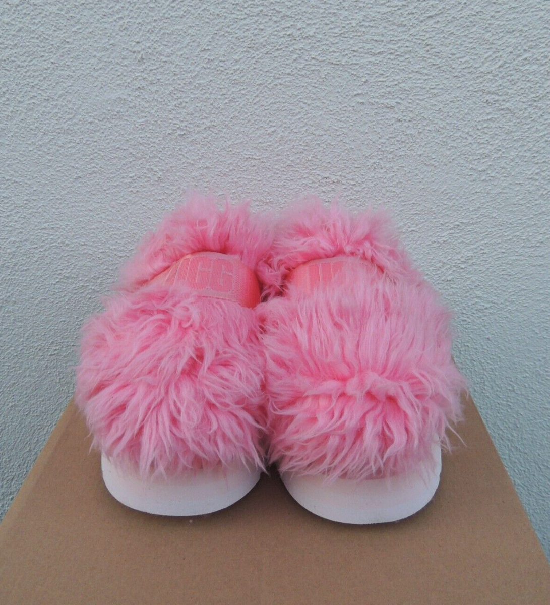 UGG PINK FLUFF MOMMA SUGAR SLIDE 2