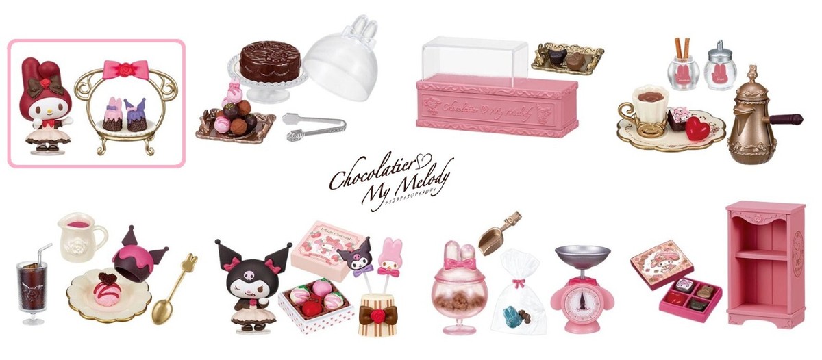 RE-MENT Sanrio Chocolatier My Melody Kuromi Chocolate Shop Mini