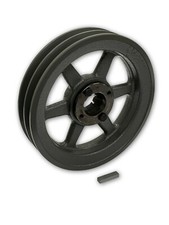 CASCOLA PULEGGIA MOTORE ELETTRICO GHISA 11,75", DUE SCANALATURE PER CINGHIE B, BX, 5L