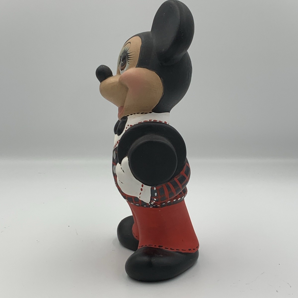 Vintage Mickey Mouse Figurine Walt Disney Productions Hand Painted
