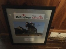 Arrogate Travers Stakes Photo framed Signed Mike Smith #19 of 50 made Saratoga