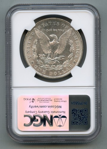 1902 Morgan Silver Dollar NGC MS 62 - Picture 2 of 4