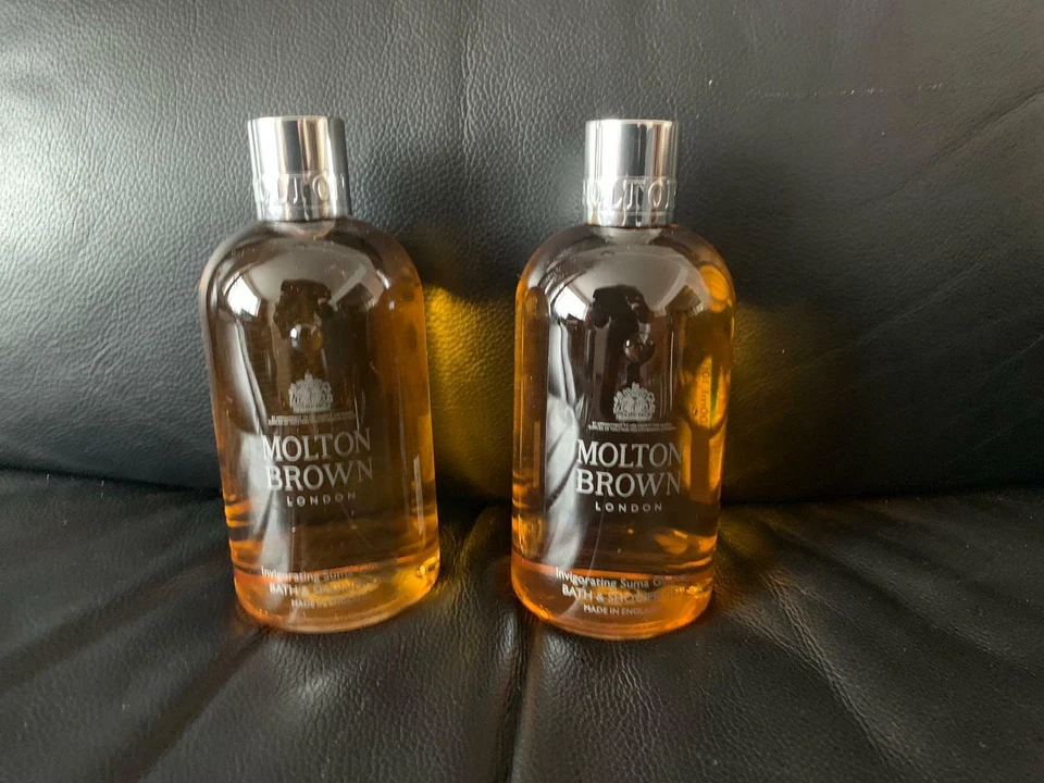 Molton Brown 2 x 300ml Invigorating Suma Ginseng Body Wash Bath & Shower Gel NEW