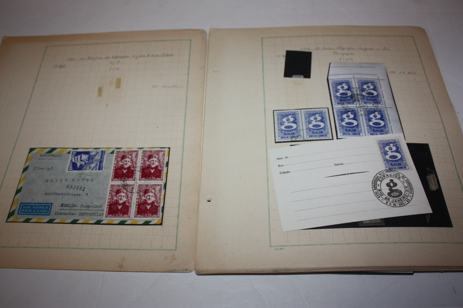 BRAZIL Ecletic LOT of Stamps Blocks etc FDC on Album Pages Great Value
