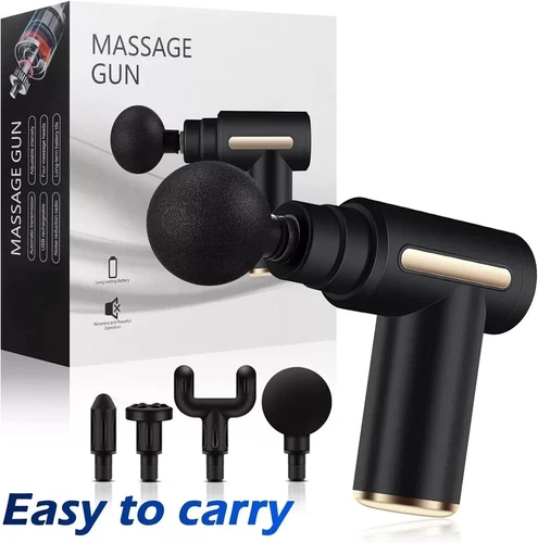 Massage Gun Deep Tissue Percussion Massager Pain Relief Muscle LCD 6 Speed Body - Bild 2 von 13