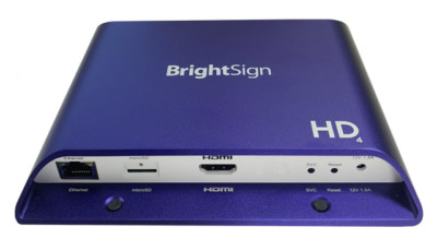 BrightSign HD1024 | Full HD Expanded I/O HTML5 Player with Power Supply