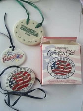 Longaberger Collection Club Plus Dresden W/ 1 Box Lot 3