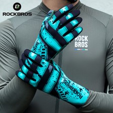 ROCKBROS Cycling Full Finger Gloves Winter Windproof Fleece Warm Bike Gloves