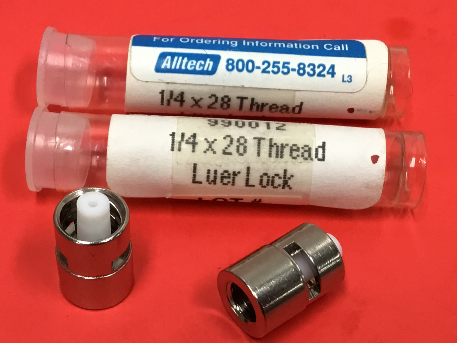 Alltech - Luer Lock Syringe Fittings - 1/4 x 28 Thread - LOT OF (2 ...
