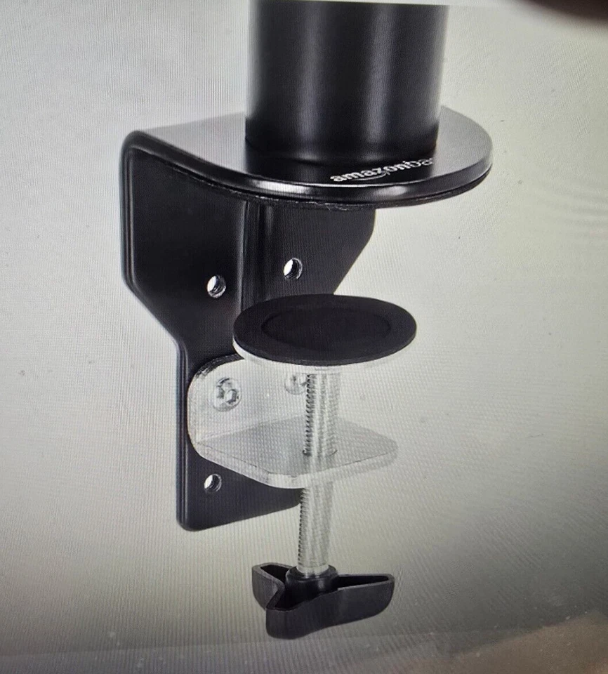 Amazon Basics Single Computer Monitor Stand Height Adjustable Desk Arm Mount Ope - Image 4 of 4