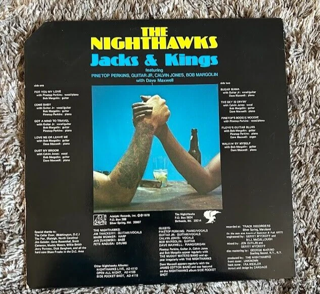 (USED) THE NIGHTHAWKS Jacks & Kings LP (1978 DELPHI RECORDS AD 4120) VG+/VG+ — 第 2/4 张图片