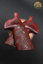 Smith & Wesson K/L SQUARE Bateleur Grips Basketweave/FlatTop™ • All Colors