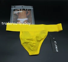 C-IN2 men yellow Scrimmage cotton G-string Thong underwear size S M L XL 2XL 