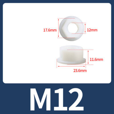 Plastic Flange Nut Nylon Hex Nuts Anti-Slip Metric M3 M4 M5 M6 M8 M10 M12