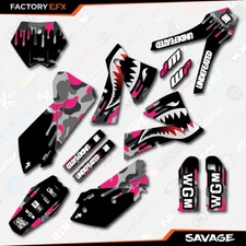 Gray & Pink Savage Camo Graphics Kit fits KTM 03-04 Sxf SX 125 150 250 300 450