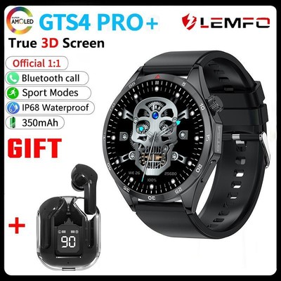 Lemfo Gt4 Pro Smart Watch Men Watch 4 1.5 Amoled Hd Screen Bluetooth Call US